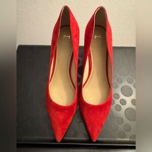Women's Red Suede Pumps